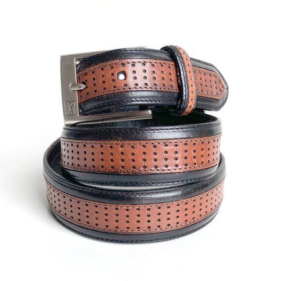 PGA Tour Leather Perforated Belt - Picture 8 of 12